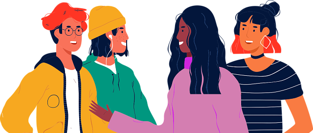 Groupe jeunes discussion